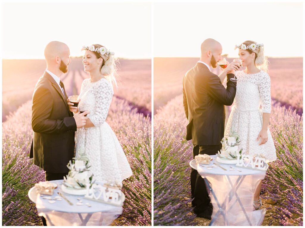 seance couple avant mariage lavande provence