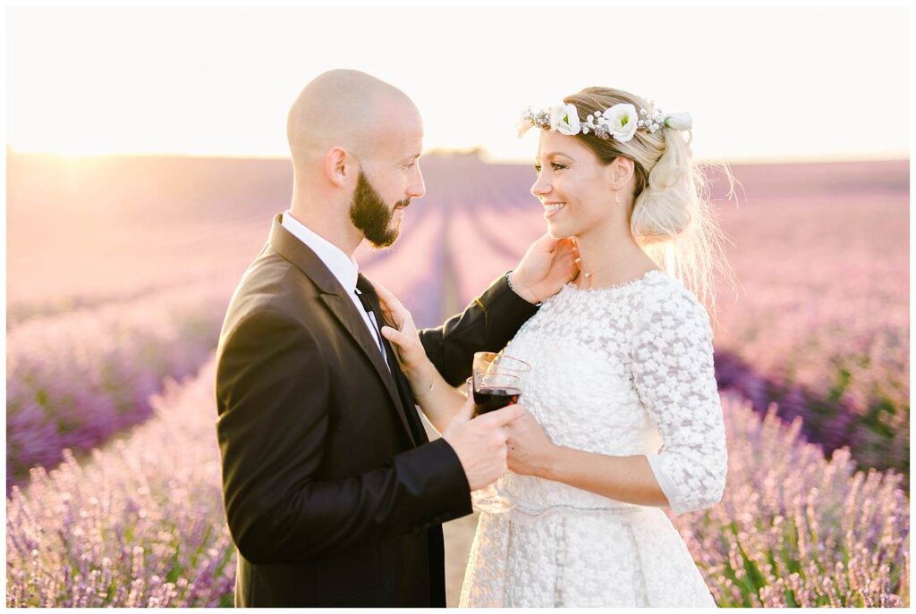 seance engagement mariage lavande provence