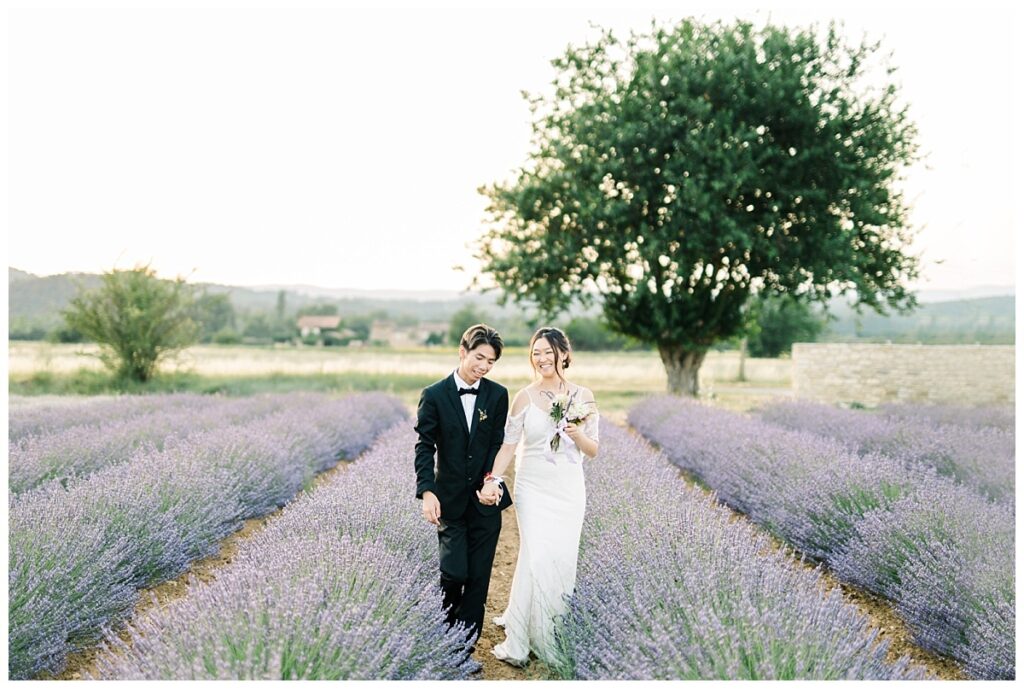 destination wedding provence lavander fields