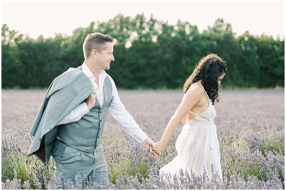 seance engagement lavande aix provence