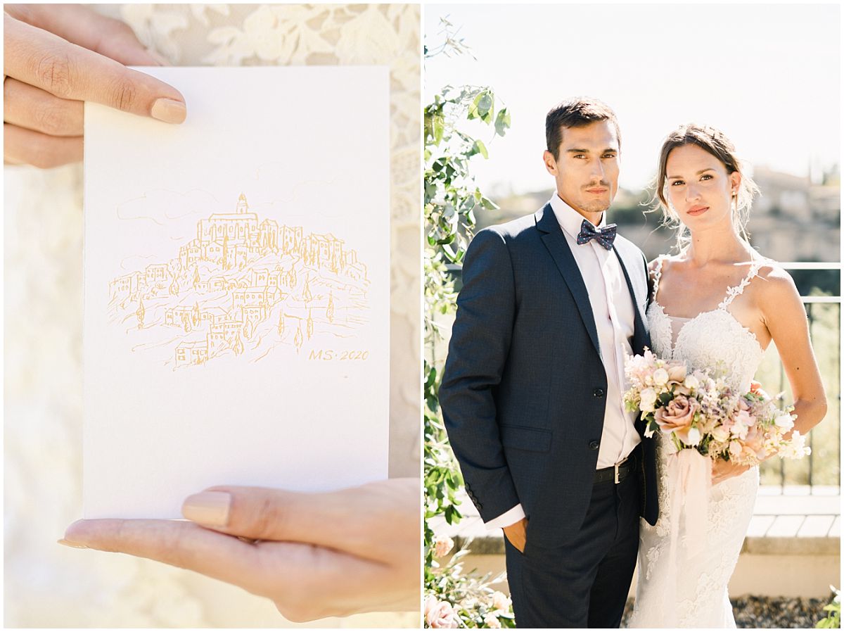 mariage à la bastide de gordes