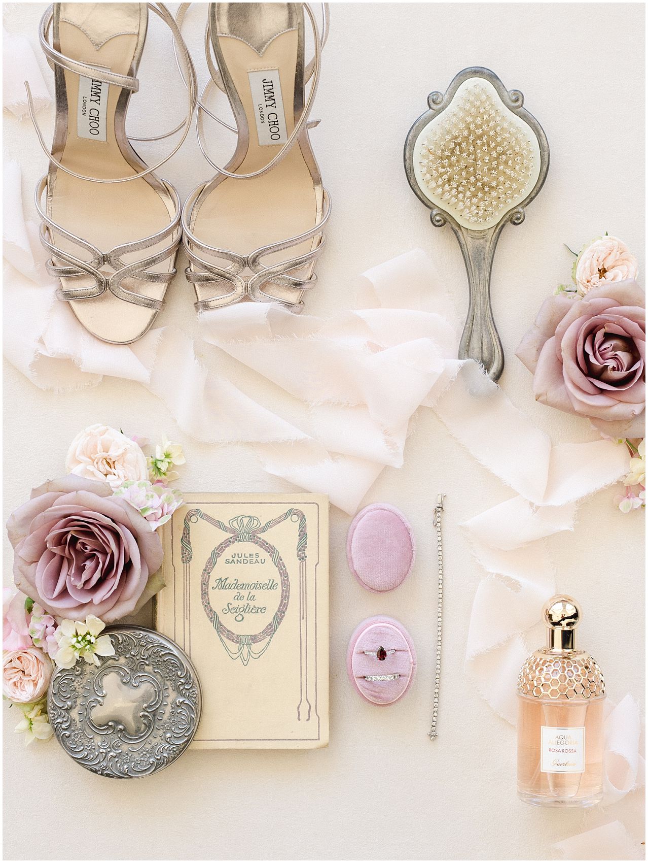 wedding flatlay