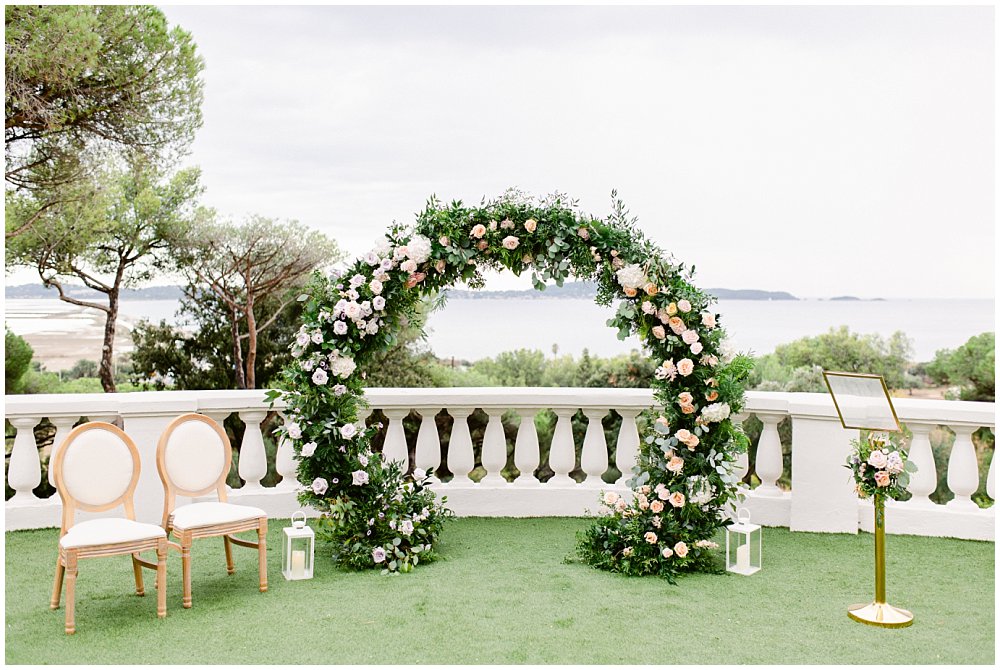 cérémonie laïque de mariage au Castel Bay