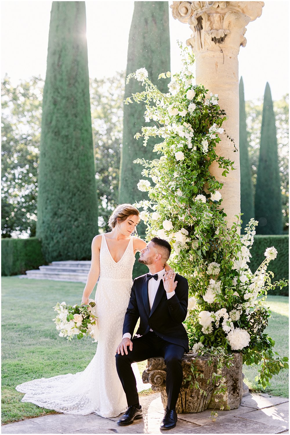 mariage au chateau de Sannes dans le Vaucluse